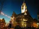 Middelburg Rathaus bei Nacht